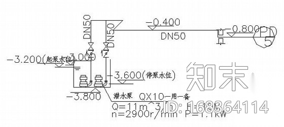 水泵图块cad施工图下载【ID:168364114】