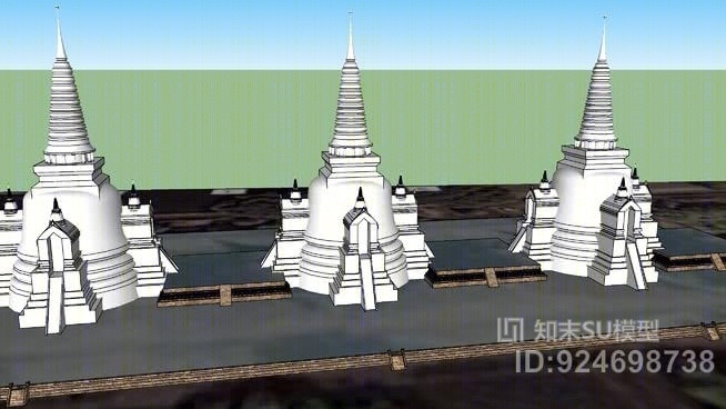 普拉斯里安佩奇[主塔]SU模型下载【ID:924698738】