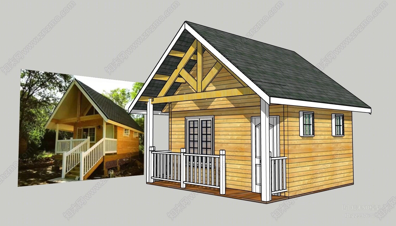 照片匹配建模,现代风格SU模型下载【ID:229976389】