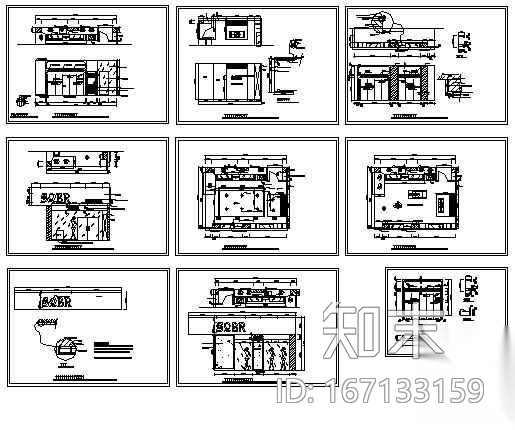 服装店装修施工图cad施工图下载【ID:167133159】