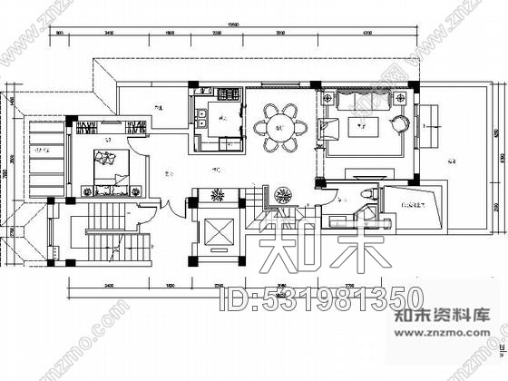 施工图杭州220平方古典风格双层别墅室内装修图含实景cad施工图下载【ID:531981350】