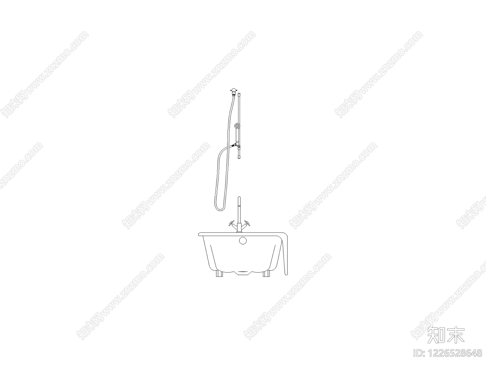 卫浴图块cad施工图下载【ID:1226528648】