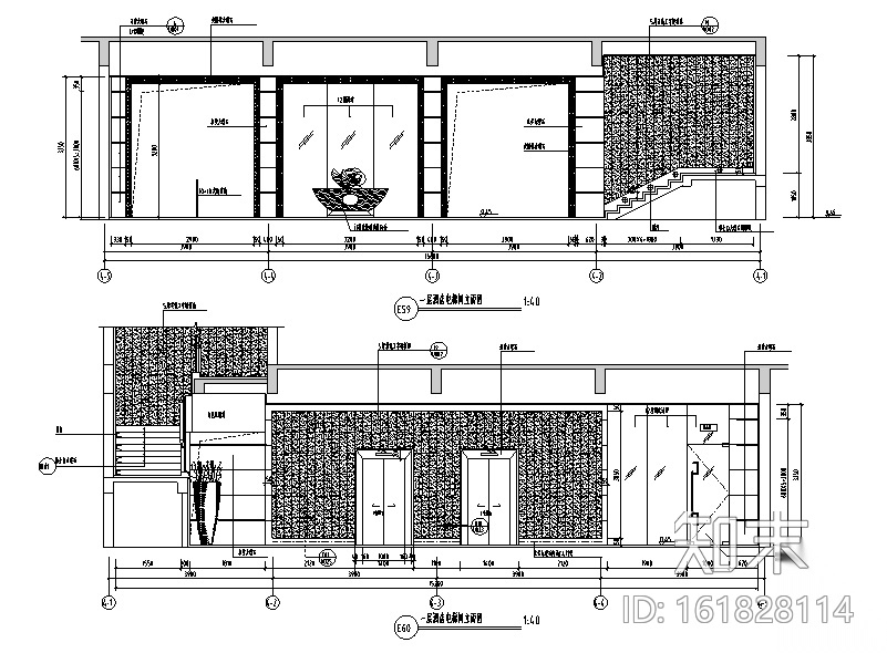 [福建]厦门天地人酒店设计施工图（附效果图）cad施工图下载【ID:161828114】