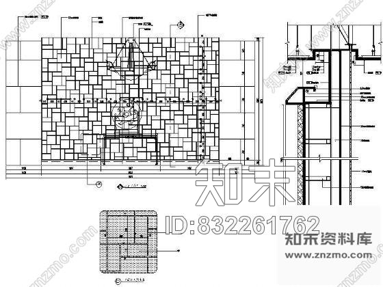 图块/节点酒店大堂屏风详图Ⅱcad施工图下载【ID:832261762】