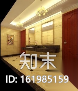 酒店公共卫生间室内装修图（含效果）施工图下载【ID:161985159】