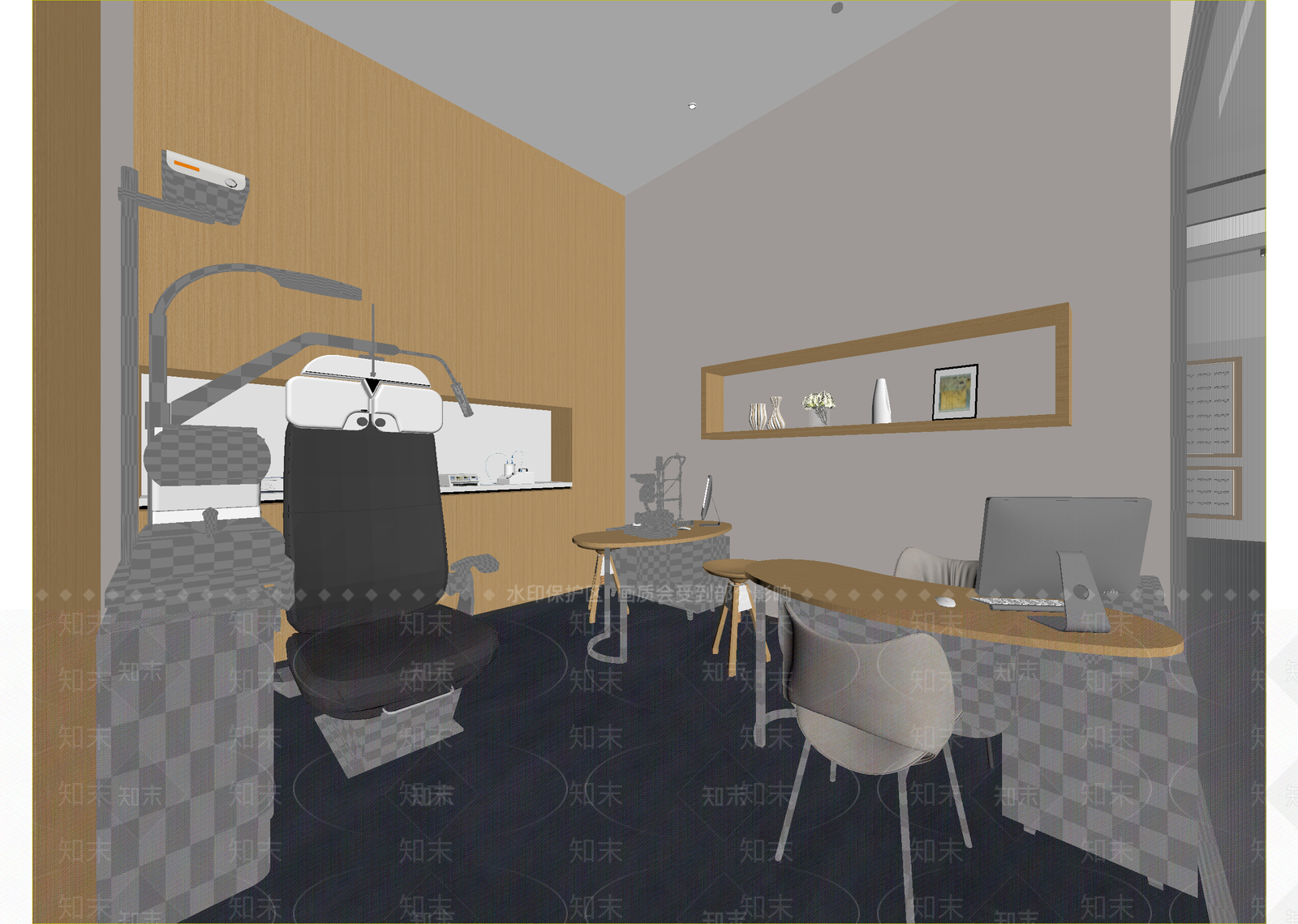 现代美容院3D模型下载【ID:1214388541】