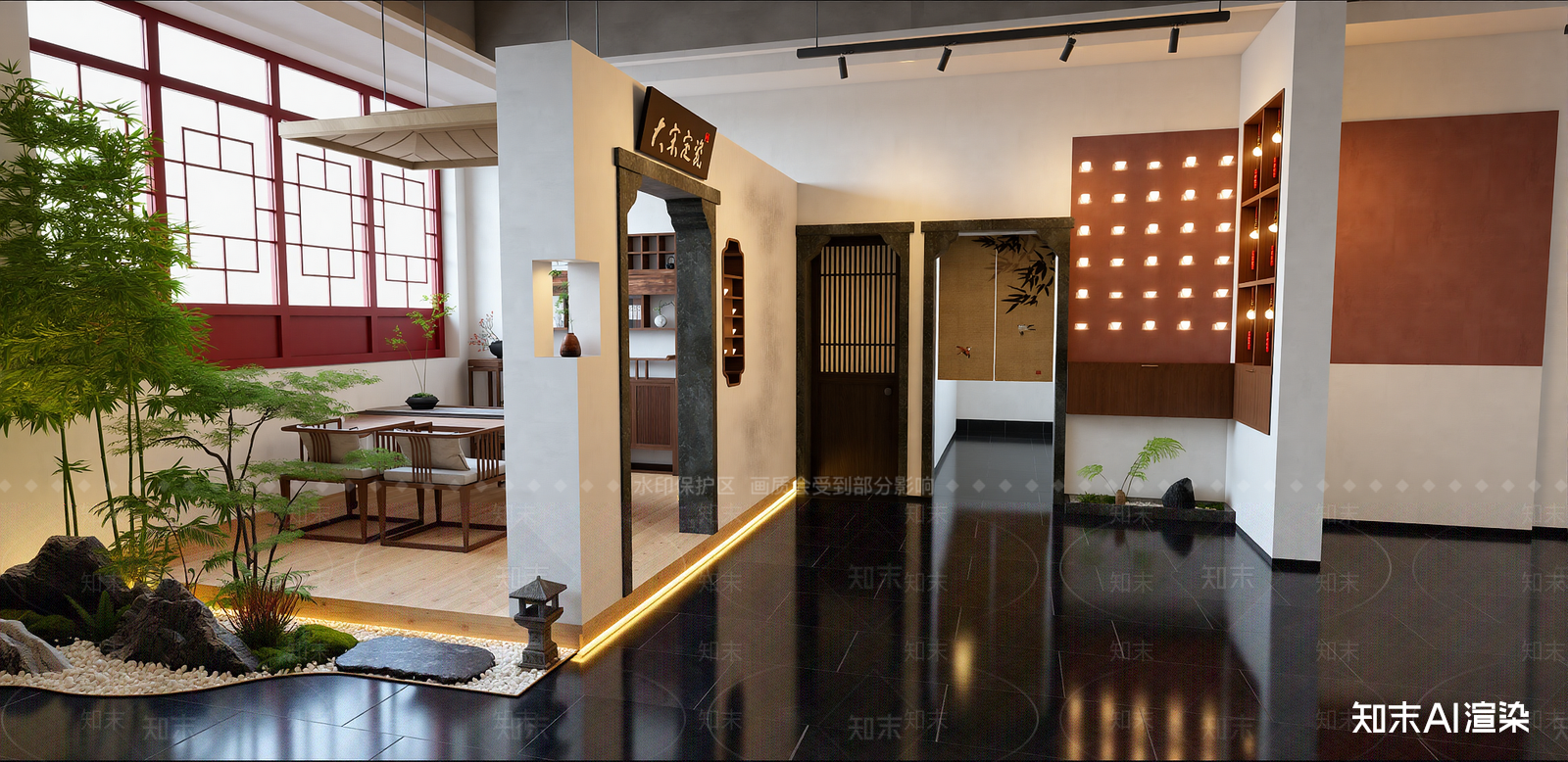 新中式其他店铺SU模型下载【ID:1215933672】