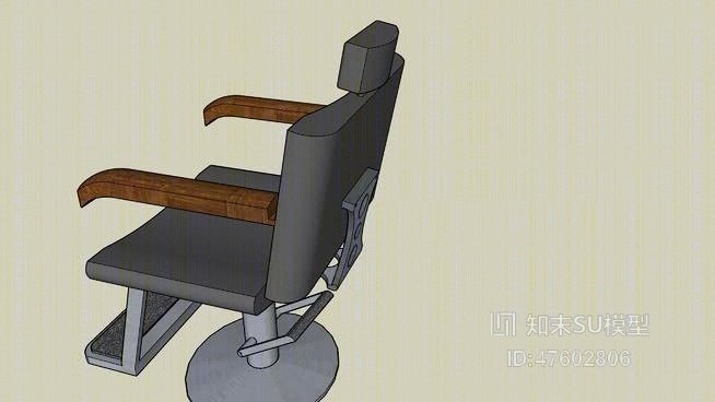 理发椅SU模型下载【ID:219311324】