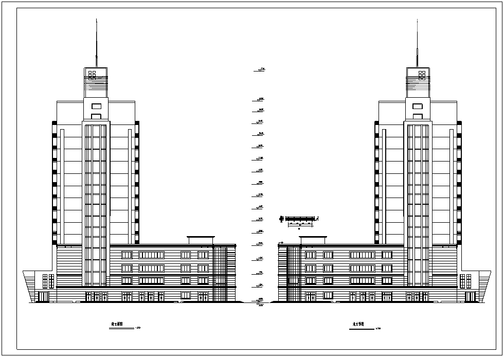 [北京]某假日广场酒店超全建筑CAD施工图cad施工图下载【ID:151513114】