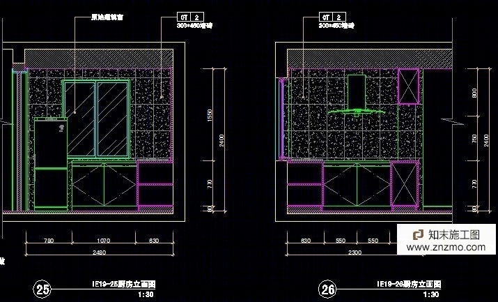 样板间3居室施工图cad施工图下载【ID:36938364】