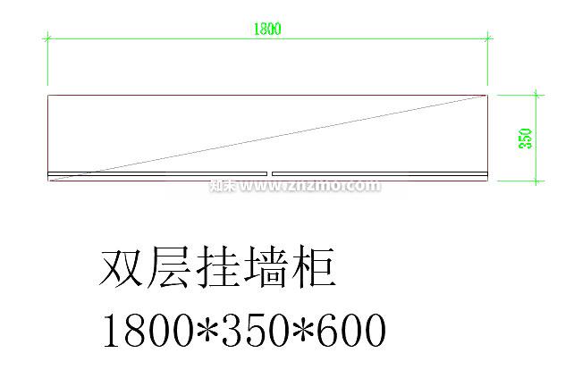 双层挂墙柜施工图下载【ID:178769125】