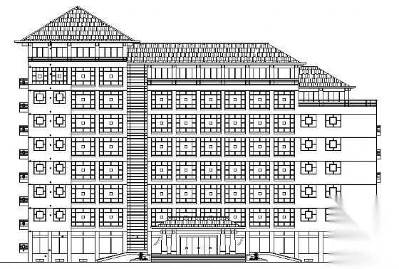 某机关九层办公大楼建筑施工图cad施工图下载【ID:151419108】