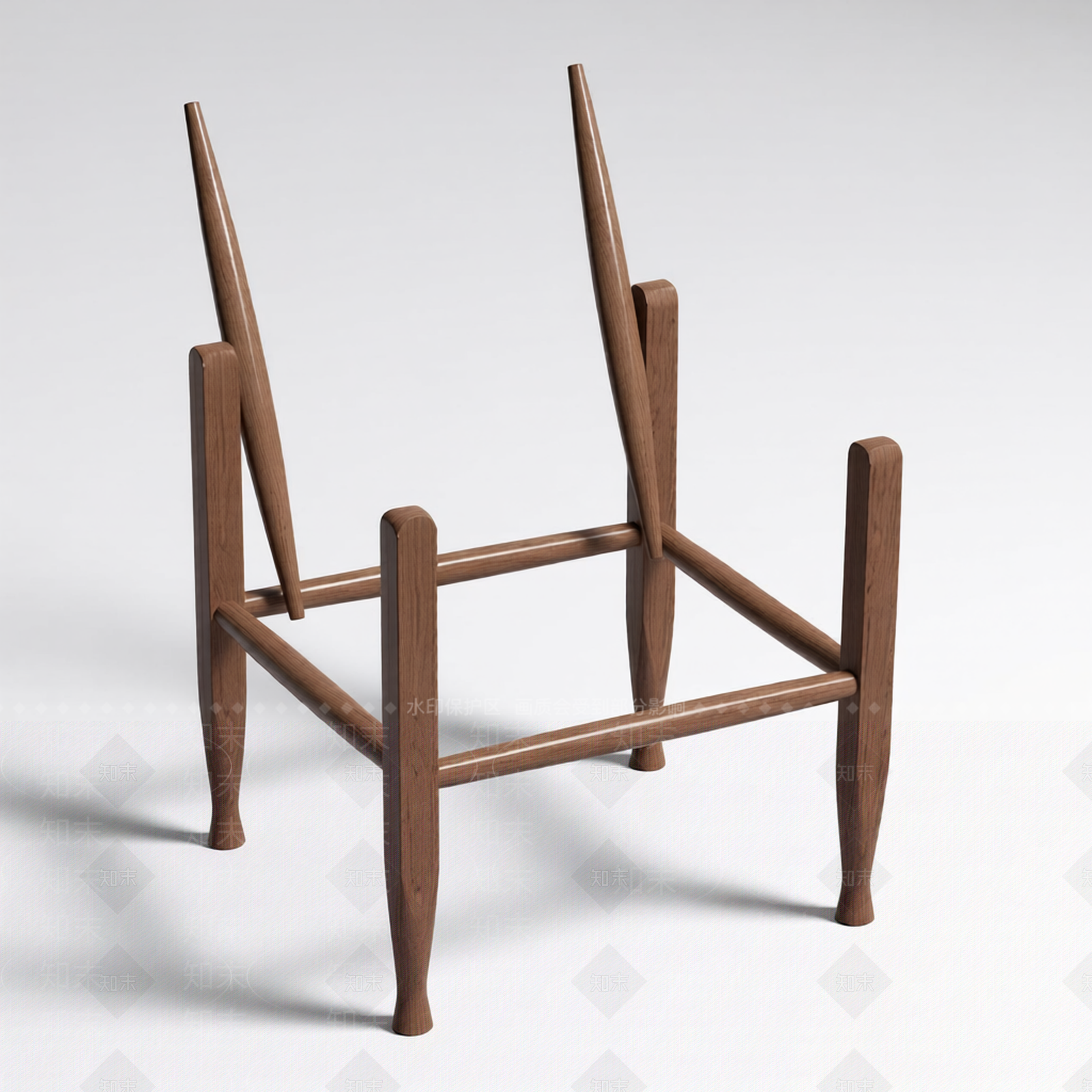 木质双人椅组合3D模型下载【ID:1206201116】