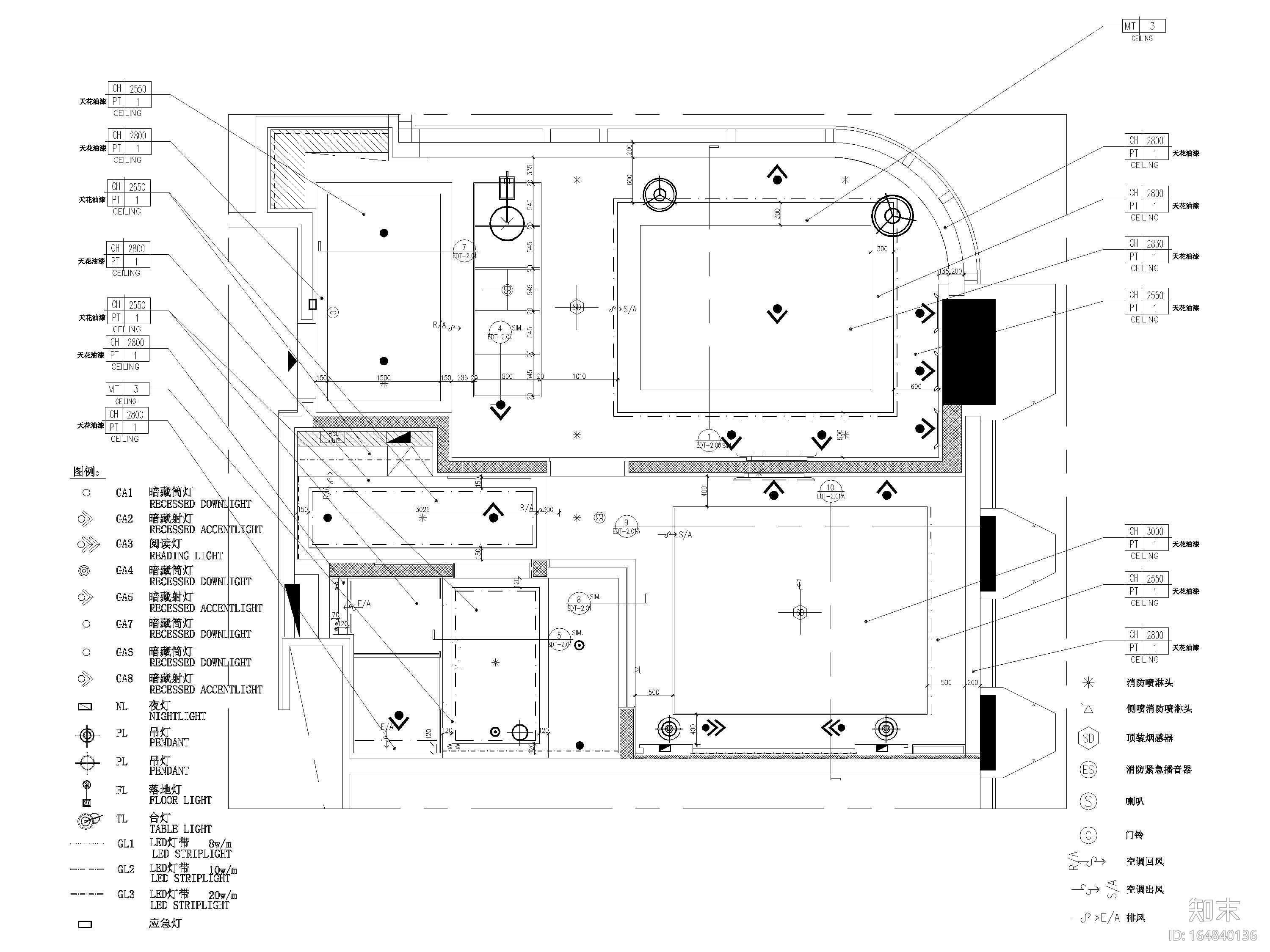 [山东]淄博喜来登酒店全部装修+建筑施工图cad施工图下载【ID:164840136】