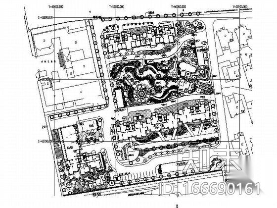 [苏州]温馨花园景观规划设计施工图cad施工图下载【ID:166690161】