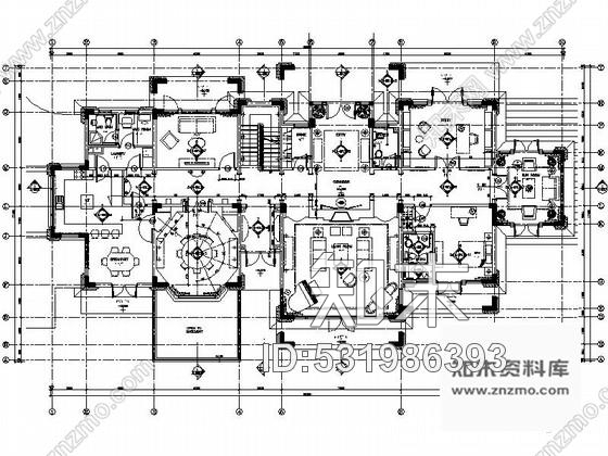 施工图江苏精致豪华两层别墅室内设计施工图含效果cad施工图下载【ID:531986393】