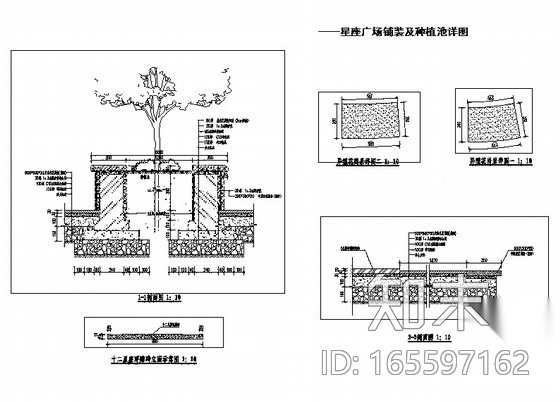 星座广场景观方案设计cad施工图下载【ID:165597162】