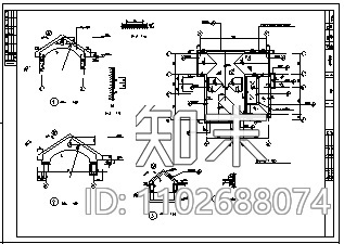 别墅设计_某3层砖混结构独栋别墅结构施工cad图纸施工图下载【ID:1102688074】