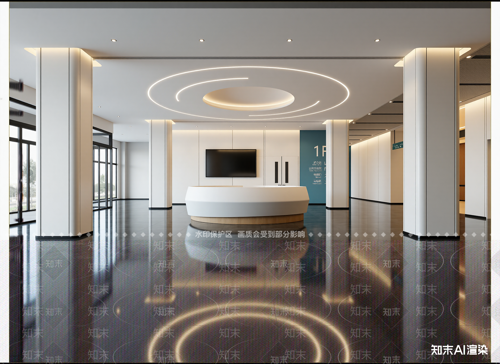 现代大厅3D模型下载【ID:1214668435】