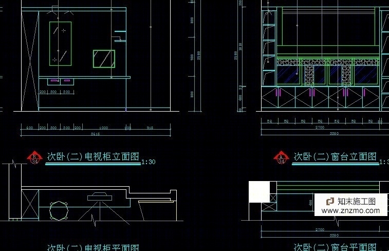 别墅装修全套施工图cad施工图下载【ID:36938762】