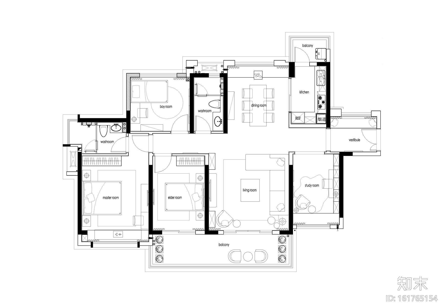 [惠州]方直珑湖湾东岸住宅设计效果图施工图下载【ID:161765154】