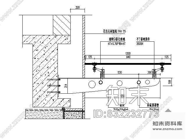 图块/节点建设大厦雨蓬详图施工图下载【ID:832232773】