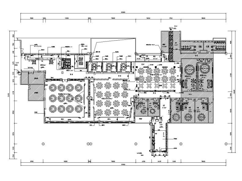 [广东]金龙葡萄酒美食城装修施工图及效果图cad施工图下载【ID:161762141】