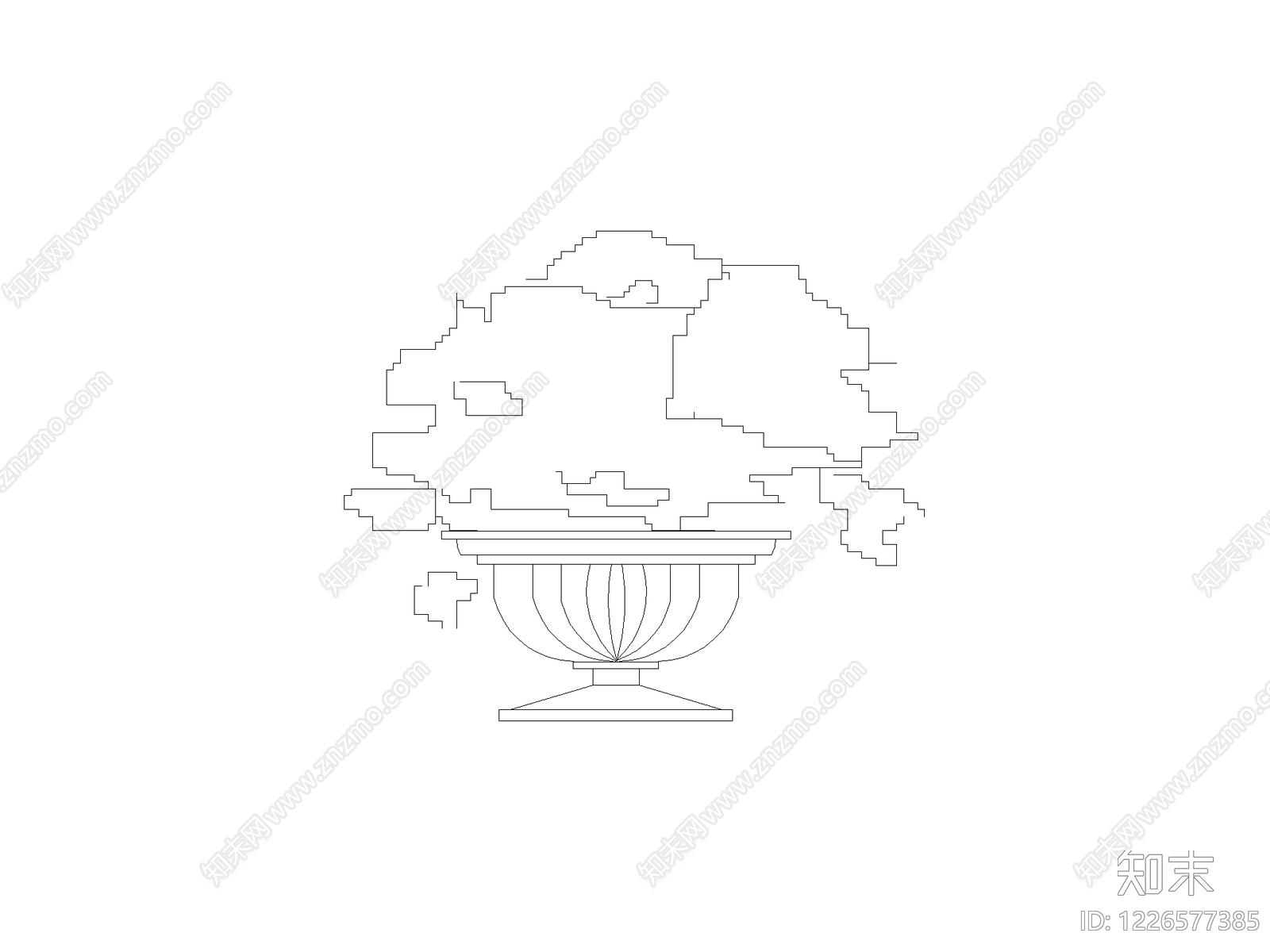 绿植cad施工图下载【ID:1226577385】