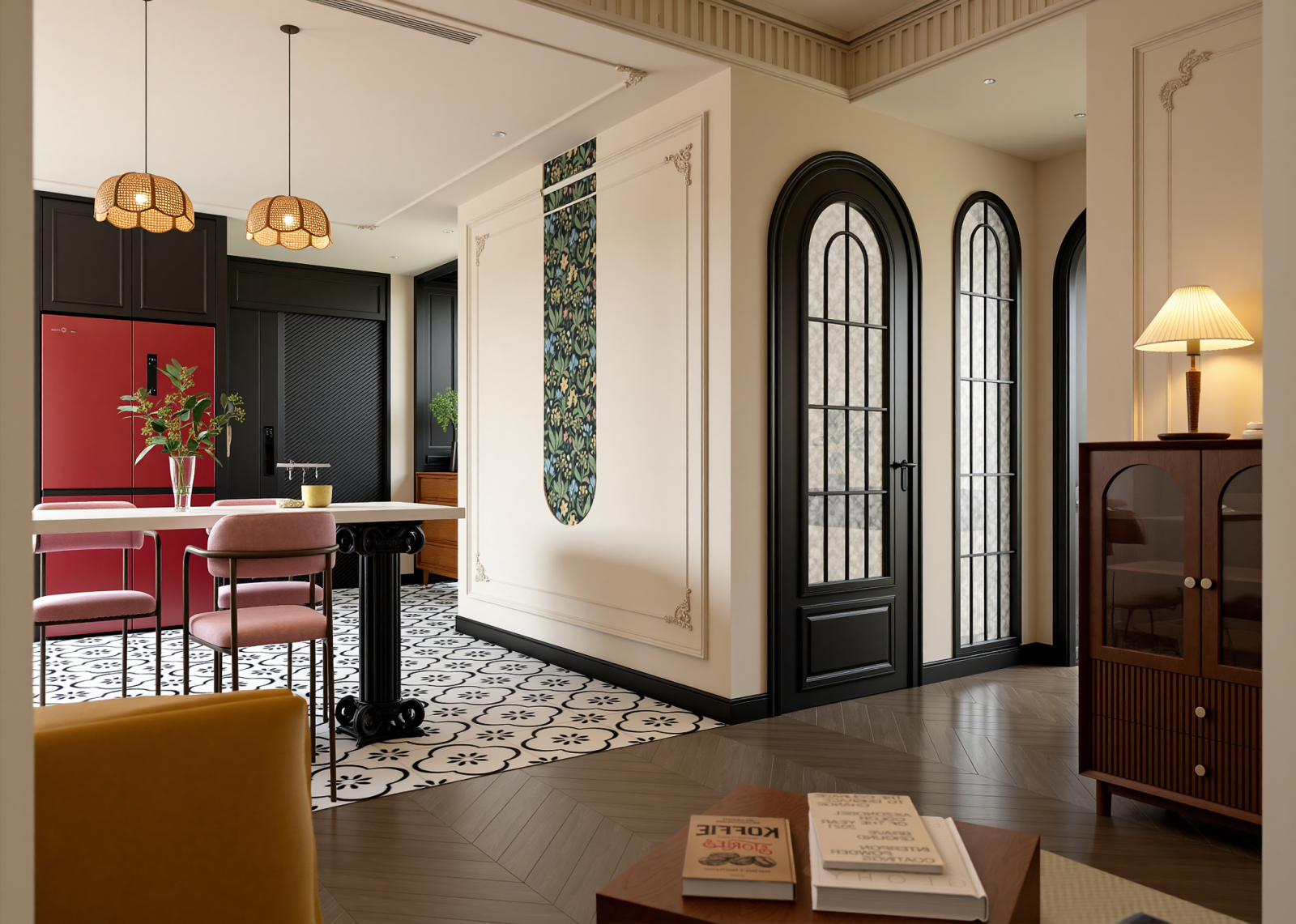 法式民宿大厅3D模型下载【ID:1214784266】