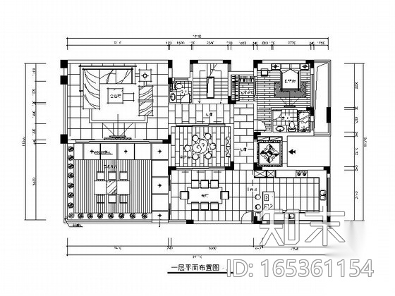 [杭州]欧式豪华3层别墅室内设计全套施工图施工图下载【ID:165361154】