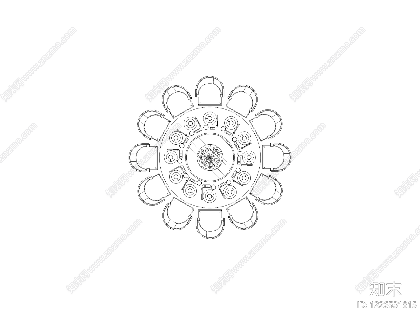 现代椅子CAD图纸