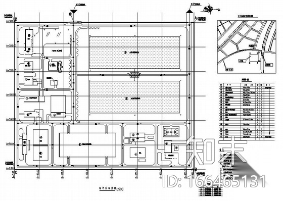 黑龙江某污水处理厂总平面图施工图下载【ID:166465131】