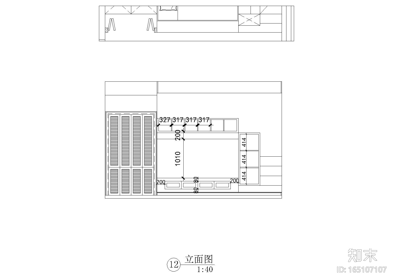 现代简约而阳光三居室住宅设计施工图+实景cad施工图下载【ID:165107107】