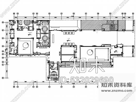 施工图苏州苏式现代会议酒店中餐厅室内施工图cad施工图下载【ID:532029690】