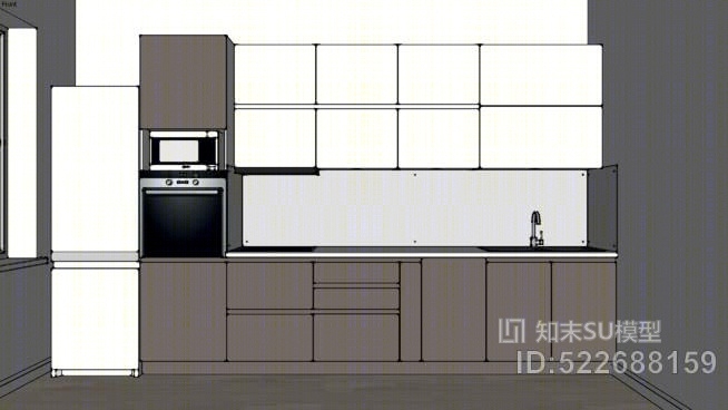 FH032K：厨房配菜。SU模型下载【ID:522688159】