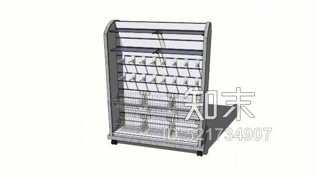移动零售站SU模型下载【ID:521734907】