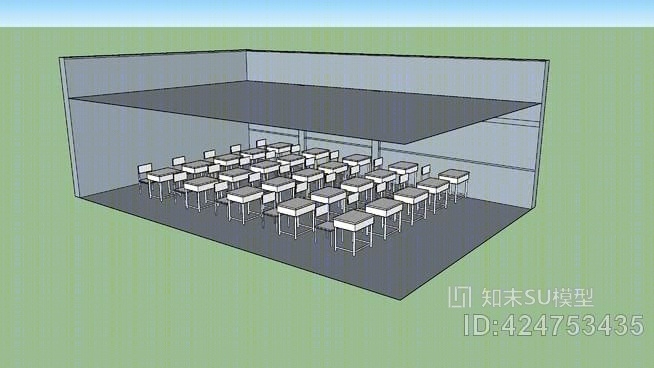 教室SU模型下载【ID:424753435】