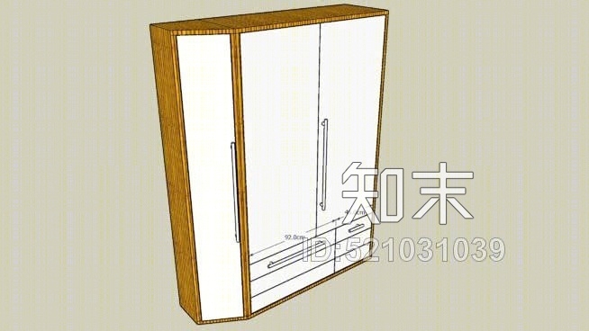 衣柜SU模型下载【ID:521031039】