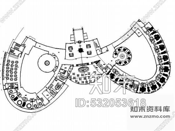 施工图上海异型酒店局部室内装修图cad施工图下载【ID:532053618】