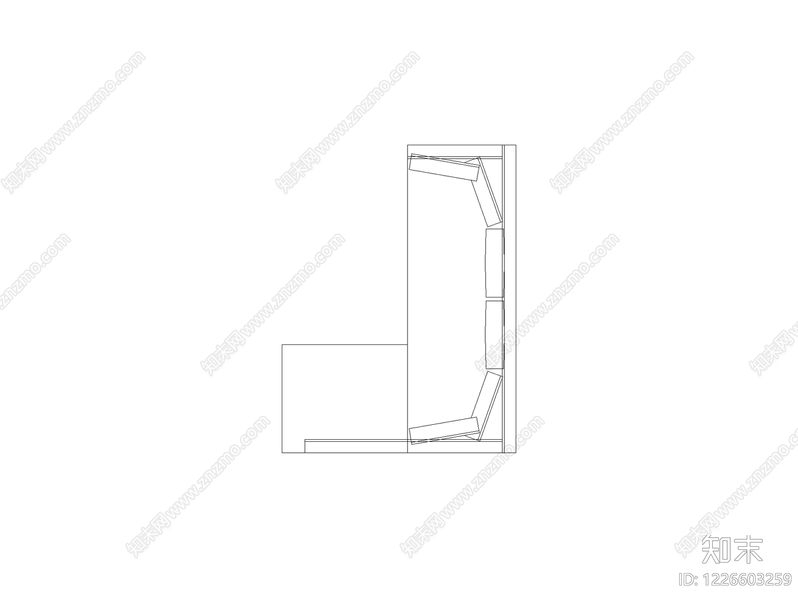现代柜子CAD图纸