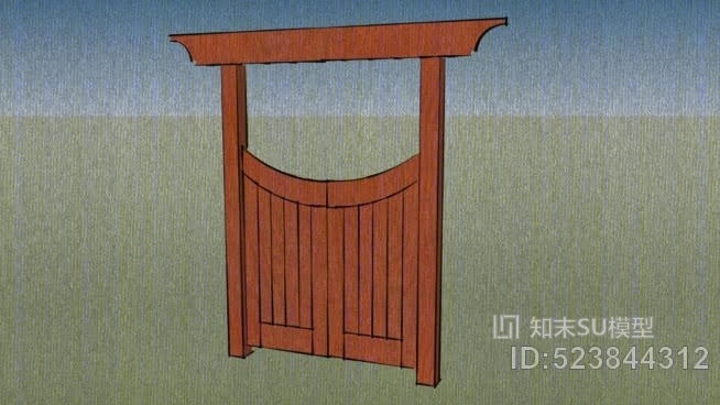 花园大门SU模型下载【ID:523844312】