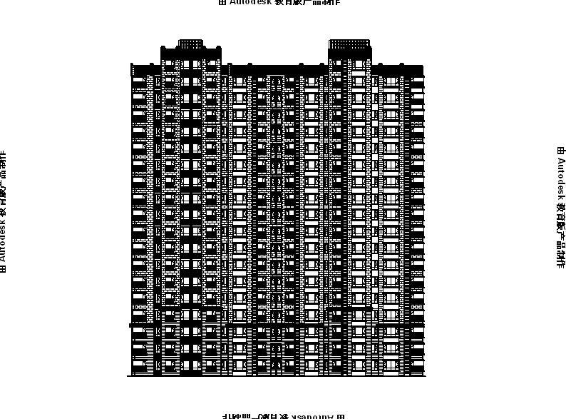 [宁夏]高层框剪结构住宅建筑施工图（含效果图及计算书...施工图下载【ID:149782103】