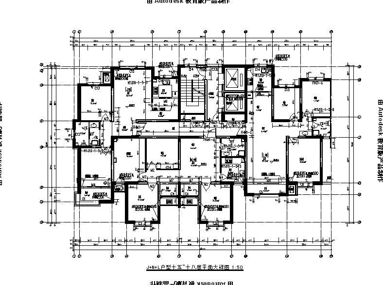 [宁夏]高层框剪结构住宅建筑施工图（含效果图及计算书...施工图下载【ID:149782103】