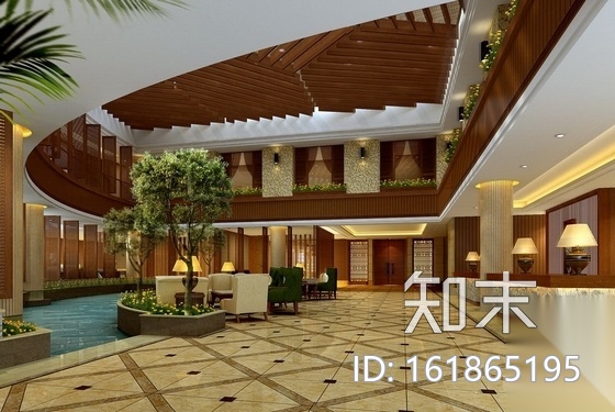 [成都]现代特色休闲温泉酒店室内装修图（含效果）施工图下载【ID:161865195】