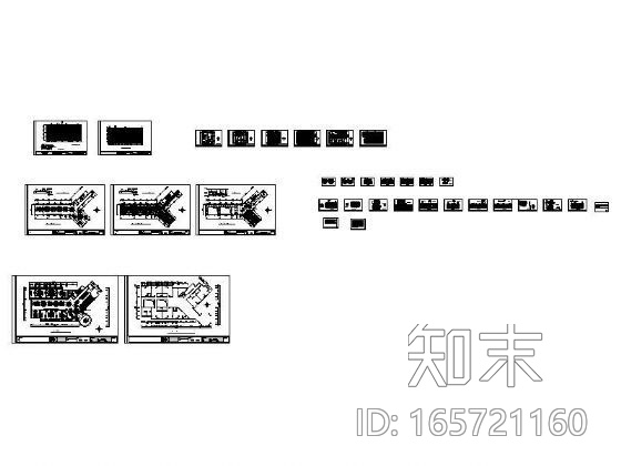 [毕业设计]酒店空间设计cad施工图下载【ID:165721160】