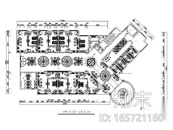 [毕业设计]酒店空间设计cad施工图下载【ID:165721160】