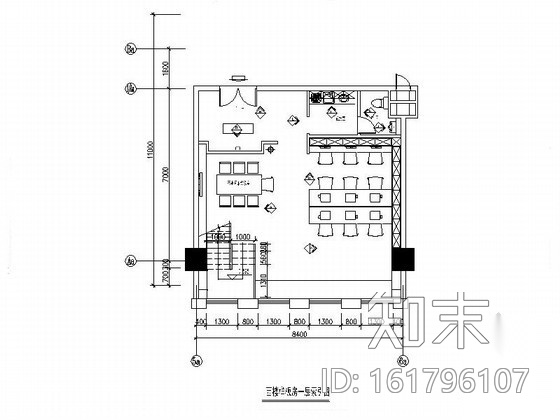 80㎡loft样板房办公室装修图施工图下载【ID:161796107】