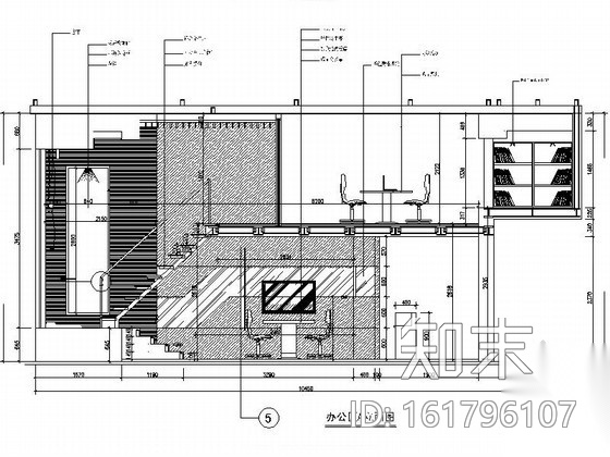 80㎡loft样板房办公室装修图施工图下载【ID:161796107】