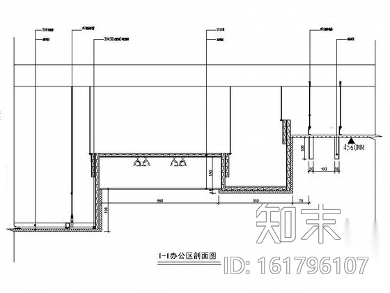 80㎡loft样板房办公室装修图施工图下载【ID:161796107】