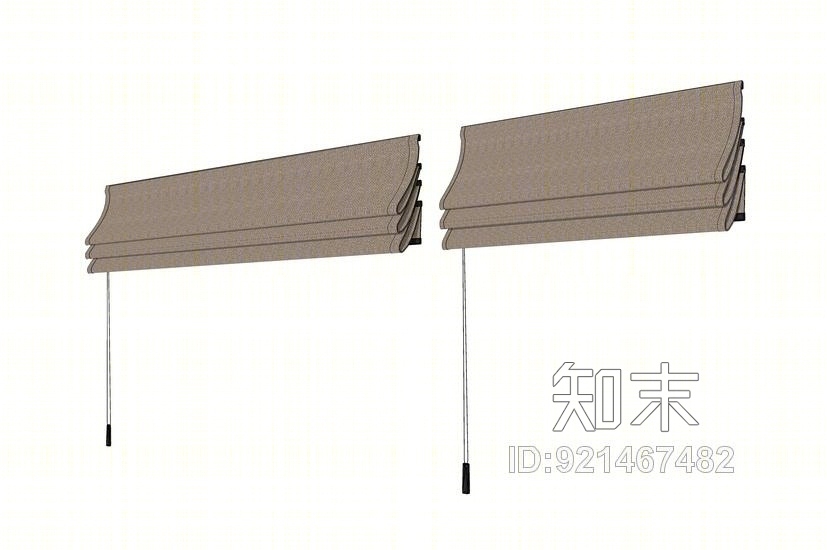 窗帘SU模型下载【ID:921467482】